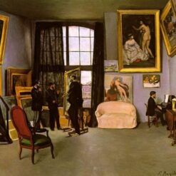 Custom-Sized Impressionist Interior "The Artist's Studio, Rue de la Condamine" Inspired by Frederic Bazille's 1870 Masterpiece - Handmade in Dafen Village to Suit Your Space