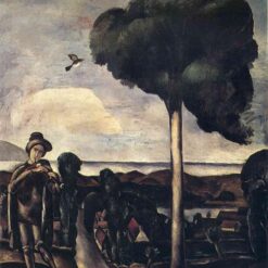 Exquisite Hand-Painted Oil Painting Inspired by Andre Derain's c.1911 'The Bagpiper at Camiers' - An Expressive Genre Gem from Dafen Village Studio for Art Aficionados