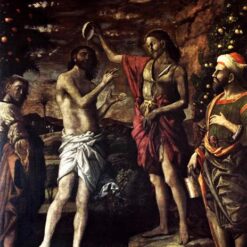 Authentic - Style Oil Painting of "The Baptism of Christ" Inspired by Mantegna - Dafen Village's Exclusive Creation