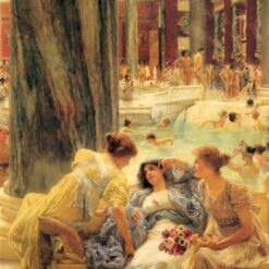 Hand - Painted Oil Painting on Canvas Inspired by Alma - Tadema's The Baths of Caracalla - Direct from Dafen Village Studio
