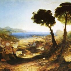 Stunning J.M.W. Turner's The Bay of Baiae, with Apollo and the Sibyl Inspired Oil on Canvas - Skillfully Created by Dafen Village Artists for Art Connoisseurs