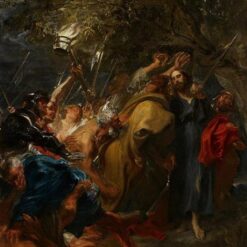 Unique Wall Art: Dafen Village's Artistic Rendition INSPIRED BY “The Capture of Christ” by Anthony van Dyck in Baroque Style for Interior Transformation