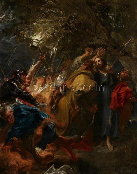 Unique Wall Art: Dafen Village’s Artistic Rendition INSPIRED BY “The Capture of Christ” by Anthony van Dyck in Baroque Style for Interior Transformation