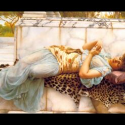 Authentic - looking 'John William Godward Inspired' Oil Painting of 'The Betrothed' from 1892, Hand - crafted in Dafen Village for Neoclassical Genre Painting and Fine Art Collectors