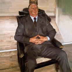 Unmistakably Authentic - Looking "The Big Man" Inspired Expressionist Artwork from Dafen Village - Ideal for Transforming Home and Office Decor