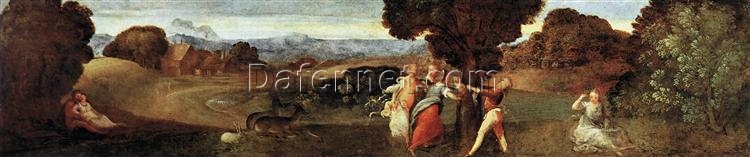 High Renaissance Mythological Art – The Birth of Adonis Inspired by Titian for Custom Home Décor