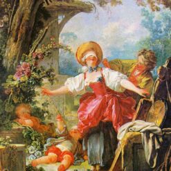 Collectible “Blind Man’s Bluff” Inspired Rococo Oil Artwork from Dafen Village