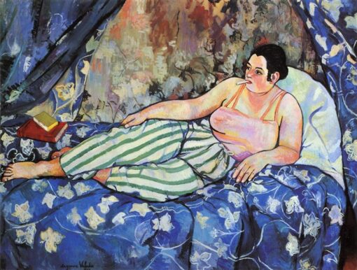 Authentic-Style Oil Painting of “The Blue Room” Inspired by Valadon – Dafen Village’s Exclusive Creation