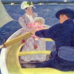 Stunning Reproduction of Mary Cassatt's 'The Boating Party' (1893 - 1894) - A Glimpse into Impressionist Leisure and Intimacy