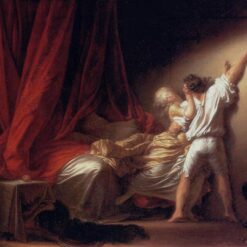 Dafen Village Hand-Painted “The Bolt” Inspired Rococo Genre Oil Canvas for Art Connoisseurs' Home Decor