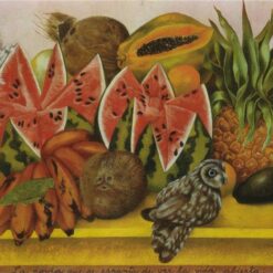 Inspired by Frida Kahlo – The Bride Frightened at Seeing Life Opened | Hand-Painted Oil Painting | Naïve Art Still Life | DaFen Village Studio