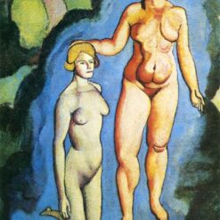 Exquisite Dafen Village Creation: 'The Bush' Inspired by Marcel Duchamp (c.1911) - Fauvist Nude Oil Painting on Canvas