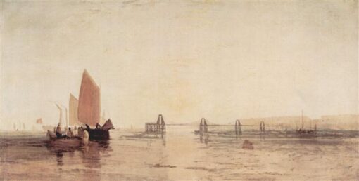 Authentic Reproduction of J.M.W. Turner’s ‘The Chain Pier, Brighton’ (c.1828) – A Timeless Tribute to Romanticism