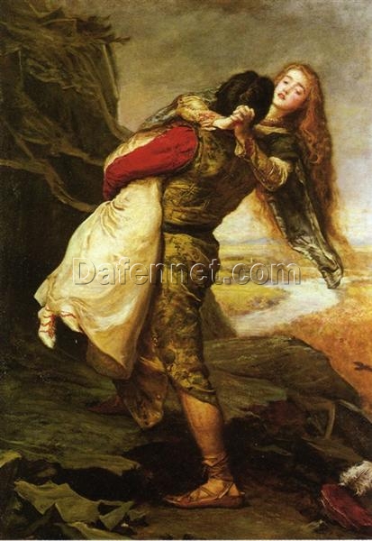 Customizable “The Crown of Love” (1875) Inspired Oil Painting by John Everett Millais – Handmade in Dafen Village, Tailored to Your Decor and Personal Aesthetic, for Shoppers Seeking Unique Romantic Art on Google