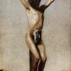 Hand-Painted Replica of Thomas Eakins' "The Crucifixion" (1880) - Profound Realist Religious Oil Painting on Canvas from Dafen Village, Ideal for Art Lovers and Those with a Spiritual Interest