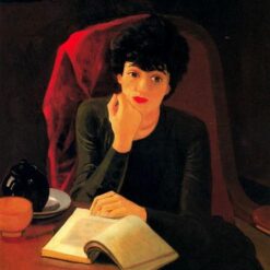Custom - Sized Portrait 'The Cup of Tea' Inspired by Andre Derain's 1935 Masterpiece, Handmade in Dafen Village, Combining Expressionism & Neoclassicism