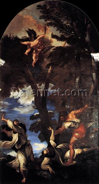 The Death of St. Peter Martyr – Religious Oil Painting by Titian, Handcrafted Reproduction from DaFen Village Studio