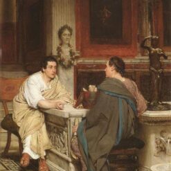 High-Quality Reproduction of Alma-Tadema's "The Discourse" Oil Painting - Exclusive from Dafen Village Artisans