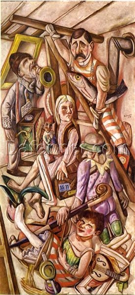Hand – Crafted 1921 Cubo – Expressionist Masterpiece: The Dream INSPIRED BY Max Beckmann