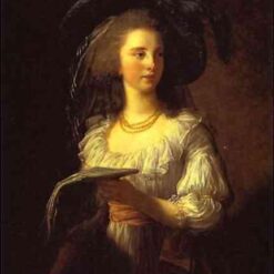 Exquisite Dafen Village Reproduction: The Duchess de Polignac INSPIRED BY Louise Elisabeth Vigee Le Brun’s 1783 Rococo Portrait