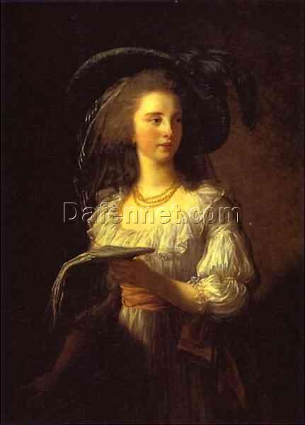 Exquisite Dafen Village Reproduction: The Duchess de Polignac INSPIRED BY Louise Elisabeth Vigee Le Brun’s 1783 Rococo Portrait