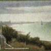 Exquisitely Hand-Painted Oil on Canvas Replica of Georges Seurat's 'The English Channel at Grandcamp' - A Breathtaking Neo-Impressionist and Pointillist Landscape Masterpiece by Dafen Village Artists for Art Aficionados and Coastal Art Enthusiasts