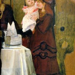 Custom-Made Oil on Canvas Inspired by Sir Lawrence Alma-Tadema's 'The Epps Family Screen' (1870 - 1871) - Tailored to Your Vision by Dafen Village Studios for Discerning Art Collectors