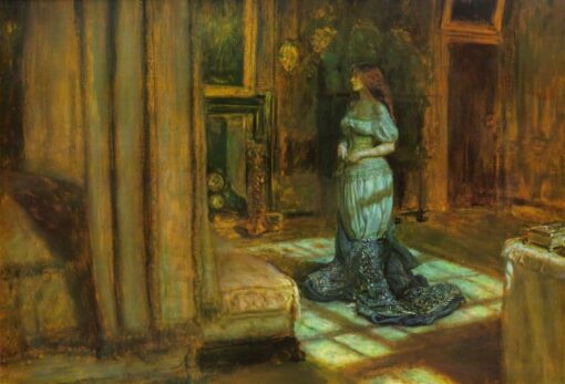 Stunning Hand – Painted Replica of John Everett Millais’ “The Eve of Saint Agnes” (1863) – High – Quality Realist Religious Oil Painting from Dafen Village Studios for Art Enthusiasts Searching for Spiritual and Artistic Masterpieces on Google