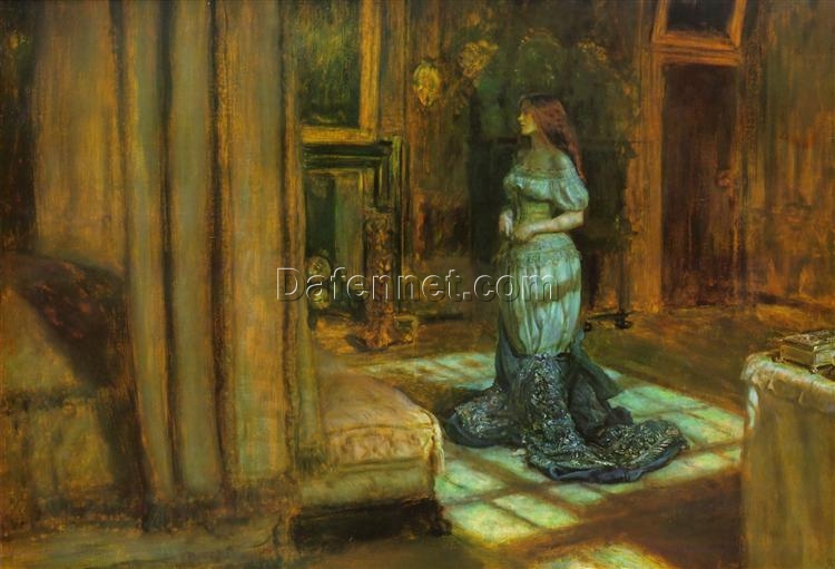 Stunning Hand – Painted Replica of John Everett Millais’ “The Eve of Saint Agnes” (1863) – High – Quality Realist Religious Oil Painting from Dafen Village Studios for Art Enthusiasts Searching for Spiritual and Artistic Masterpieces on Google