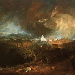 Enthralling Religious Painting Inspired by J.M.W. Turner's 'The Fifth Plague of Egypt' (1800) - A Blend of History and Artistry