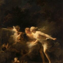 Dafen Village Hand - Painted “The Fountain of Love” Inspired Rococo Oil Canvas
