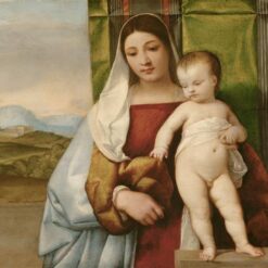 The Gipsy Madonna Inspired by Titian – High Renaissance Religious Oil Painting from Da Fen Village Studio