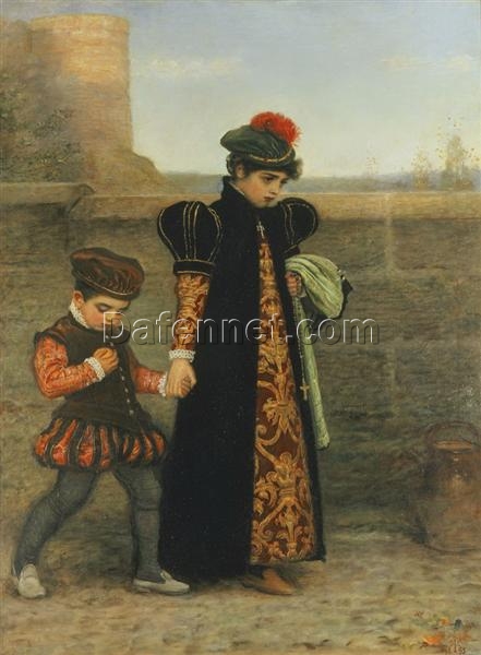High-Fidelity Romantic Religious Painting “The Girlhood of St. Teresa” (1893) by John Everett Millais – Dafen Village Creation