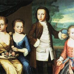Dafen Village Handmade Oil Canvas Replica: The Gore Children INSPIRED BY John Singleton Copley’s c.1755 Neoclassical Portrait Masterpiece from Winterthur Museum