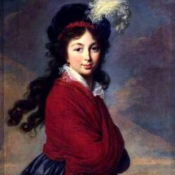 Exquisite Dafen Village Oil Canvas Replica: The Grand Duchesse Anna Feodorovna INSPIRED BY Louise Elisabeth Vigee Le Brun’s 1796 Rococo Gem
