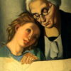 The Grandmother" – Tamara de Lempicka 1953 Art Deco Oil Portrait on Canvas