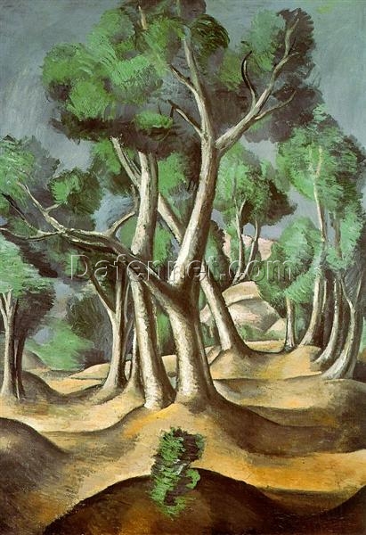 High-Quality Replica of Andre Derain’s 1912 ‘The Grove’ – Dafen Village’s Stunning Post-Impressionist Artwork for Interior Designers and Enthusiasts