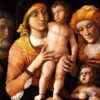 Authentic - Style Oil Painting of "The Holy Family with St. Elizabeth and St. John the Baptist" Inspired by Mantegna - Dafen Village's Exclusive Creation