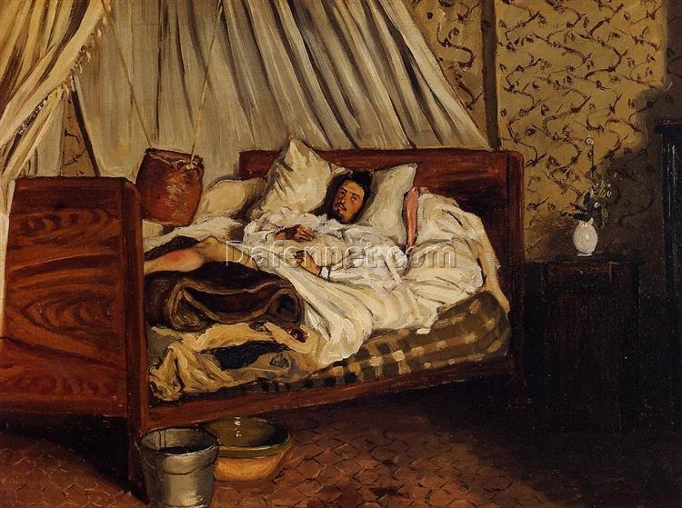 High – Quality Reproduction of Frédéric Bazille’s 1865 “The Improvised Field – Hospital” – Impressionist Oil Painting from Renowned Dafen Village Studios