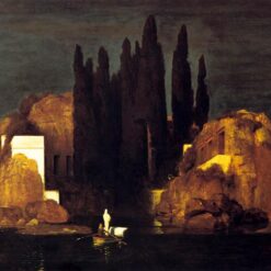 Böcklin-Inspired "The Isle of the Dead" Oil Painting – Symbolist Masterpiece for Classic Home & Office Wall Art | DaFen Village Studio