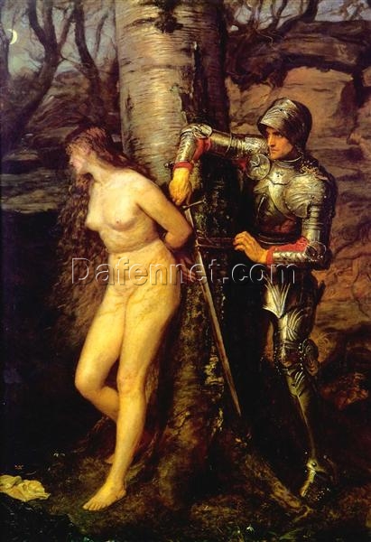 Magnificent Hand – Painted Replica of John Everett Millais’ “The Knight Errant” (1870) – High – Quality Romantic Literary Oil Painting from Dafen Village Studios for Art Lovers Searching for Classic Masterpieces on Google