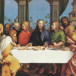 Stunning Hans Holbein the Younger's 'The Last Supper' Inspired Oil on Wood - Skillfully Created by Dafen Village Artists for Religious Art Enthusiasts