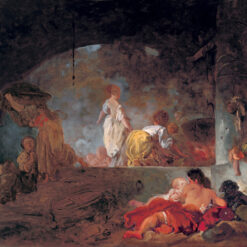 Collector's Treasure: Dafen Village's “The Laundresses” Inspired High-Quality Rococo Pastorale Oil Painting from Saint Louis Art Museum Replica
