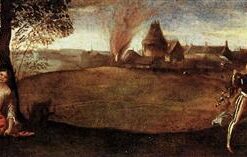 The Legend of Polydorus Inspired by Titian – High Renaissance Mythological Oil Painting from Da Fen Village Studio