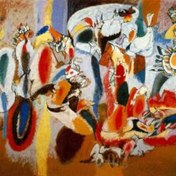 Authentic Arshile Gorky 1944 'The Liver is the Cock's Comb' Abstract Expressionism Masterpiece - A Vivid Exploration of Inner Emotions