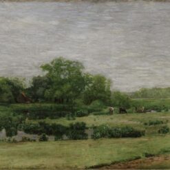 Hand-Painted Replica of Thomas Eakins' "The Meadows, Gloucester, New Jersey" (1882 - 1883) - Breathtaking Realist Landscape Oil Painting on Canvas from Dafen Village, Ideal for Art Lovers and Nature Enthusiasts