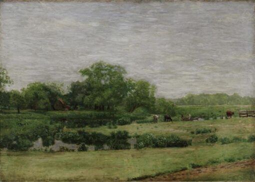 Hand-Painted Replica of Thomas Eakins’ “The Meadows, Gloucester, New Jersey” (1882 – 1883) – Breathtaking Realist Landscape Oil Painting on Canvas from Dafen Village, Ideal for Art Lovers and Nature Enthusiasts