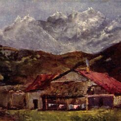 High-Resolution Print Inspired by Gustave Courbet's 'The Mountain Hut' - An Affordable Way to Adorn Your Space with Realist Landscape Art from Dafen Village