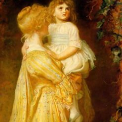 Hand-Painted Reproduction of John Everett Millais' "The Nest" (1887) - A Delightful Realistic Portrait Oil Painting on Canvas from Dafen Village