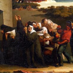 High - Quality Reproduction of Jean - Francois Millet's 1839 - 1840 "The Nun's Parrot" - Realist Genre Oil Painting from Renowned Dafen Village Studios for Art Collectors